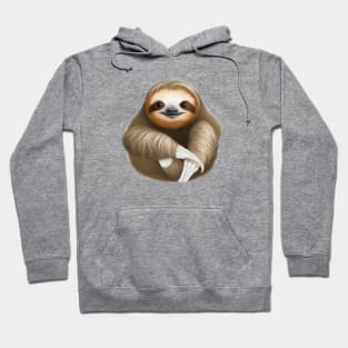 Cute Sloth Drawing Hoodie